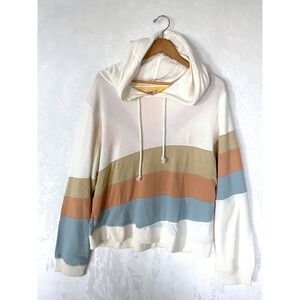 Faherty‎ Radiant Hoodie Sun Sunrise Glow Colorblock Pullover Size XXL